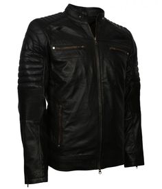 Biker Men's Black Motorcycle Leather Jacket on Winter Sale. Buy now! Leather Jacket For Urban Adventures, Leather Long Sleeve Jacket For Urban Adventures, Long Sleeve Leather Jacket For Urban Adventures, Leather Jacket With Zipper Closure For Urban Adventures, Spring Leather Biker Jacket, Motorcycling Leather Outerwear With Ykk Zipper, Leather Motorcycle Jacket With Ykk Zipper, Leather Jacket With Zipper For Motorcycling, Leather Jacket With Zipper Closure For Motorcycling