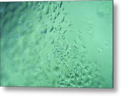 rain drops on the window glass metal print