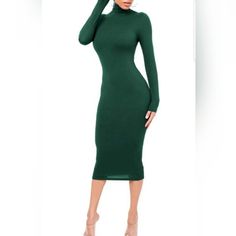 Bodycon Dresses For Women - Nice Fabric - 88% Polyester And 12% Spandex Make The Long Sleeve Bodycon Midi Dress Soft, Stretchy And Breathable. Bodycon Dresses For Women - Multiple Occasions - The Sexy Slim Fit Pencil Dresses Are Perfect For Work Out, Party, Cocktail, Clubwear, Home, And Vocation. Fitted Solid Color Bodycon Dress For Work, Stretch Bodycon Dress For Workwear In Solid Color, Stretch Solid Color Bodycon Dress For Work, Long Sleeve Elastane Bodycon Dress For Work, Stretch Midi Length Bodycon Dress For Office, Stretch Midi Bodycon Dress For Office, Fitted Bodycon Dress For Work In Winter, Fitted Bodycon Dress For Winter Workwear, Stretch Elastane Long Sleeve Midi Dress