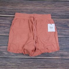 O'niell New Nwt Xs Salmon Pink Rowen Knit Shorts New With Tags Casual Cotton Shorts With Ribbed Details, Ribbed Cotton Shorts, Comfortable Summer Vacation Bottoms, Cozy Summer Vacation Bottoms, Casual Ribbed Summer Bottoms, Casual Ribbed Bottoms For Vacation, Casual Ribbed Bottoms For Beach, Ribbed Bottoms For Vacation In Spring, Casual High Waist Ribbed Shorts