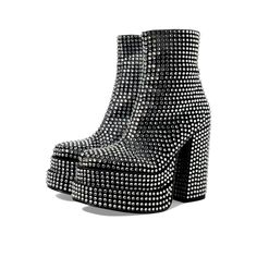 Brand New Steve Madden Cobra Boots In Black And Rhinestones. Purchased For An Event And Never Worn. Original Price $199. Steve Madden Cobra Boots, Rhinestone Boots, Shoes Steve Madden, Cell Phone Holster, Phone Holster, Walker Boots, Fit N Flare Dress, Rain And Snow Boots, Boot Sandals