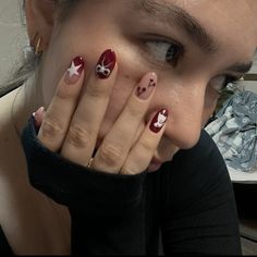 Minimal Nails Art, Hard Nails, Minimal Nails, Red Cherry, Fire Nails