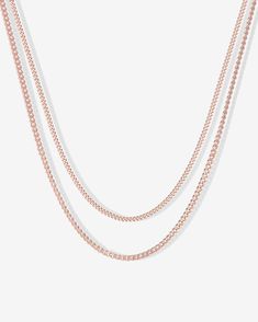 Trendy, modern and ideal for everyday wear - our layered curb link chain necklace is the perfect addition to your everyday OOTDs.Materials: 14K yellow, rose or white gold plated. Measurements: Medium Chain: 14"+2" extender, Width 2.6mm; Large Chain: 16"+3" extender, Width: 4.7mm. High Support Bra, Necklace Layered, Dangle Necklaces, Toggle Bracelet, Link Chain Necklace, Support Bras, Bracelet Collection, Necklaces For Women, Layered Necklace