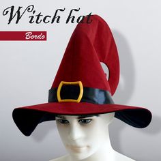 Luxurious witch's or sorcerer's hat made of high-quality dense cotton fabric. Inside - black cotton lining. The inside of the hat is glued with a dense doubler, which gives it a shape. Pleasant softness, retains well the shape you want to give it. Pointed top, curved top, drop or flat edge available. This hat is perfect for both costumes and everyday witchcraft. In addition, it can be washed in warm water and ironed with a steam generator. Looks great with cardigans, coats and cloaks Suitable fo Luxury Red Top Hat With Flat Brim, Everyday Witchcraft, Jedi Robe, Wizard Hat, Long Cape, Steam Generator, Cat Hoodie, Personalized Hoodies, Orange Cat