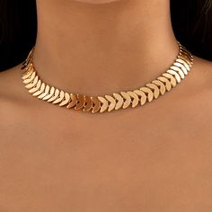 FREE SHIPPING ON ALL ORDERS OVER $50 | 100% SATISFACTION GUARANTEED Click "ADD TO CART" To Get Yours Now | Up To 60% OFF ✨ This Arimonz Trendy Petals Shape Neck Chain Choker Necklace for Women is made with high-quality materials, smooth edges, and a shiny finish. The gold color makes it elegant and glamorous. This choker can be matched with any style, from casual to party. It's a perfect jewelry piece to make all your outfits standout. Specifications: Metals Type: Iron alloy Material: Metal Neck Short Neck, Neck Chain, Smooth Edges, Chain Choker Necklace, Necklace Choker, Buy Gold, Collar Jewelry, Beautiful Necklace, Chain Choker