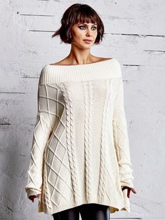 Cable Knit Sweater by Planet at Hello Boutique #cableknittunic #fishermanknitsweater #sweatertunic  #fashionover50 #styleover60 #advancedstyle Fisherman Knit Sweater, Traditional Kimono, Advanced Style, Glass Furniture, Artful Home, Knit Tunic, Ribbed Neckline, Knit Pattern, Fashion Over 50