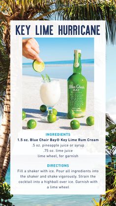 Key Lime Rum Cream Drinks, Drinks With Blue Curacao Malibu Rum, Blue Chair Bay Rum Recipes Bananas, Blue Chair Bay Banana Rum Recipes, Blue Chair Key Lime Rum Cream Drinks, Key Lime Rum Cream, Rum Cream, Bay Rum