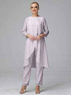 Dusk Mother Of The Bride Pant Suits, Bride Trousers, Mother Of The Bride Pants Outfit, Suits Details, Mother Of The Bride Trouser Suits, Chiffon Pants, Dress Pant Suit, Stylish Suit, Pant Suits