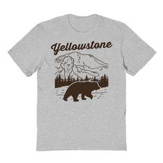 He'll love the look and feel of this Men's Country Parks Yellowstone Graphic Tee. He'll love the look and feel of this Men's Country Parks Yellowstone Graphic Tee. FEATURES Crewneck Short SleevesFABRIC & CARE Cotton Machine wash Imported Size: XXL. Color: Grey. Gender: male. Age Group: adult. Country Park, Tractor Supply, Color Sand, Graphic Tee Shirts, Mens Graphic Tee, This Man, Casual Wardrobe, Tractor, Mens T