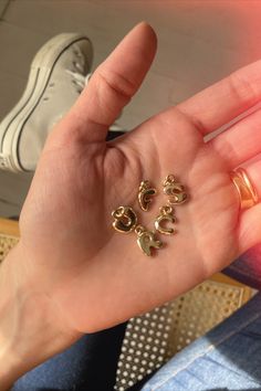 Gold Bubble Letter Charms Bubble Letter, Gold Bubbles, Bubble Letters, Letter Charm, Letter Charms, Fine Jewelry Collection, Initial Charm, Gold Jewelry, Jewelry Collection