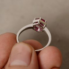 This is a gorgeous handmade creation. Its beauty is its simplicity & Elegance. The 7mm round cut Lab ruby is crafted in solid sterling silver and with rhodium plated. All item is sent in a beautiful gift box You can realize more lovely stuff clicking the link https://www.etsy.com/shop/knightjewelry?refshopsection_shophome_leftnav Please leave the correct address and you phone number for delivering successfully. Elegant Round Cut Ruby Ring Gift, Timeless Halo Ring Gift, Timeless Halo Ring With Round Cut For Gift, Timeless Round Cut Halo Ring For Gift, 14k White Gold Ruby Ring With Halo Setting, Timeless Round Cut Halo Ring, Elegant Round Ruby Promise Ring, Modern Round Cut Ruby Ring For Anniversary, Brilliant Cut Halo Ring As Gift