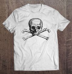 Skull And Cross Bones Unisex T-shirt Skull And Cross Bones, T Shirt Sale, Cross Bones, Womens T Shirt, Shirt Sale, Colorful Hoodies, Cute Halloween, Halloween Themes, Black And Navy