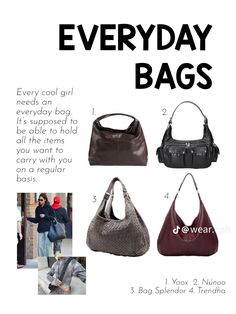 Taschen Aesthetic, Baggu Bags, Herbst Bucket List, Purse Essentials, Ropa Diy, Streetwear Fashion Women, Jewelry Outfit