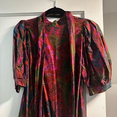 Farm Rio Midi Dress. Comes With The Wrap For Around The Waist. No Noted Flaws Only Worn Once. Could Also Fit A Medium Farm Rio Dress, Farm Rio, Pink Purple, Colorful Dresses, Midi Dress, Womens Dresses, Purple, Pink, Women Shopping