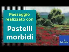 a painting with the words pastelli morbiai in italian and an image of red flowers