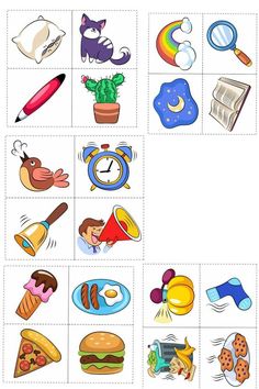 an activity for children to learn how to read the words and pictures