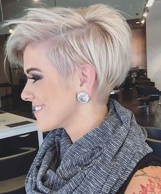 Haircut And Color, Haircuts For Fine Hair, Short Blonde, Short Blonde Hair, Pixie Hairstyles, Thin Hair