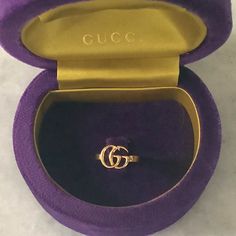 Gucci Interlocking Gg, Authentic Ring. 18k Gold Ring. Size 13. Excellent Condition. Comes With The Box. Gucci Ring, Gucci Rings, Gucci Jewelry, 18k Gold Ring, Womens Jewelry Rings, The Box, Size 13, Gold Ring, Gold Color