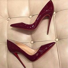 Red Louboutin Heels Outfit, Dark Red Heels, Red Louboutin Heels, Louboutin Heels Outfit, Louboutin Heels Aesthetic, Extreme High Heels, Red Louboutin