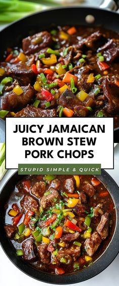 Image for Juicy Jamaican Brown Stew Pork Chops Pork Stew Meat Recipes, Jamaican Brown Stew, Stews Recipes, Cozy Dinner, Mini Vacation, Stew Recipes, Pork Chops, Soups And Stews, Stew