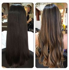 Así mismo Low Maintenance Carmel Balayage, Bayalage On Black Hair, Long Hair Highlights, Black Hair Balayage