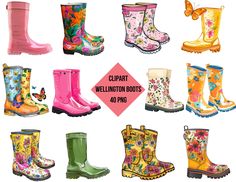 Boots Png, Background High Quality, Playful Decor, Wellington Boot, Wellington Boots, Whimsical Illustration, Rain Boot, Designer Boots, Wellington