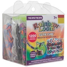 rainbow loom bracelets in display box