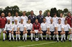 the soccer team is posing for a group photo