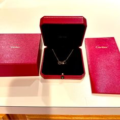 Cartier Baby Love Necklace. 18k Gold. Authentic With Proof Of Purchase. The Chain Was Ordered One Inch Longer. Cartier Love Necklace, Jewelry Cartier, Pink Gold Necklace, Trinity Necklace, Cartier Necklace, Diamond Circle Pendant, Necklace Top, Cartier Jewelry, Luxury Necklace