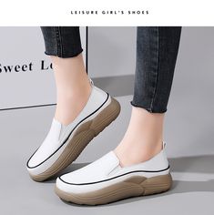 Xajzpa - Women Flats Loafers Breathable Moccasins Female Boat Shoes Fa – xajzpa Casual Slip-on Platform Loafers For Spring, Spring Casual Slip-on Platform Loafers, Casual Loafers With Platform And Flat Heel, White Closed Toe Platform Loafers For Spring, Spring Casual Platform Loafers, Slip-on Style, Beige Platform Loafers With Rubber Sole Casual, Beige Casual Platform Loafers With Rubber Sole, Casual Flat Platform Loafers, Casual Round Toe Platform Loafers