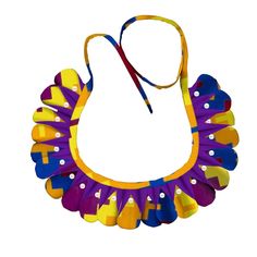 Unique Multicolor Beaded Necklaces For Celebrations, Traditional Colorful Beads Bib Necklace For Party, Multicolor Beaded Pearl Necklace For Celebration, Traditional Bib Necklace With Colorful Beads For Parties, Artistic Multicolor Beach Jewelry, Multicolor Bib Necklace For Festivals, Traditional Multicolor Beaded Pearl Necklace, Multicolor Round Beads Pearl Necklace For Parties, Artisan Multicolor Necklaces For Party