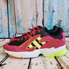 Adidas Yung-96 Chasm J Energy Pink Hi Res Yellow Size 6 (Fits Womens 7.5) Size 6.5 (Fits Womens 8) Size 7 (Fits Womens 8.5) Ee7550 Pet And Smoke Free Home Trusted Seller Quick Shipper! Ships With Care! Questions? Send Us A Message! Pink Adidas Running Shoes With Synthetic Material, Pink Adidas Sneakers With Synthetic Material, Pink Adidas Logo Sneakers With Synthetic Material, Casual Pink Adidas Running Shoes, Adidas Yung 96, Adidas Yung-96, Yung 96, Adidas Yung, Shoes Adidas