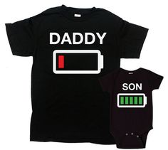 Matching Shirts Dad And Son - Price advertised includes a 2 Piece Matching Set. - Default Color is Black - If you prefer a different color, please refer to color chart in 2nd image listing. - Please leave a note upon checkout if you would like a different color. For my entire collection Papa Tag, Dad And Son Shirts, Father Son Gifts, Father Son Matching Shirts, Father Son Shirts, Papa Shirts, Daughters Shirt, Full Body Suit, Family Photo Outfits