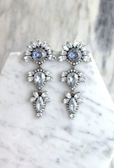 Dusty Blue Bridal Earrings, Dusty Blue Drop Chandelier Earrings, Bridal Chandelier Earrings, Bridal Something Blue, Dusty Blue LONG Earrings Blue Crystal Chandelier Earrings For Party, Light Blue Drop Earrings For Party, Light Blue Dangle Crystal Earrings For Party, Glamorous Blue Chandelier Earrings For Party, Glamorous Blue Chandelier Drop Earrings, Elegant Light Blue Crystal Earrings For Party, Glamorous Blue Chandelier Earrings, Bridal Chandelier Earrings, Rose Gold Dangle Earrings