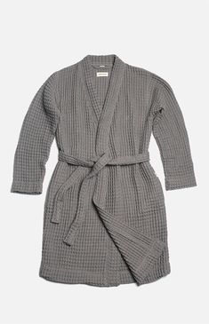 Online Only! Find yourself in total bliss when you slip into The Weightless Gray Black Organic Waffle Robe from Happy Place. This lightweight breathable robe is designed with a soft absorbent waffle-knit fabrication, a removable belt, herringbone twill belt loops, and a coconut button closure. 100% GOTS Certified organic cotton Unisex fit Soft, absorbent waffle knit Removable belt Herringbone twill belt loops Coconut button closure Machine washable Learn more about PacSun eco items Happy Place W Waffle Knit, Knit Fashion, Fashion Tops, Herringbone, Happy Places, Waffles, Organic Cotton, Shirt Dress, Womens Tops