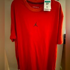 Nwt- Xl Men’s Red Nike Jordan T-Shirt Nike Jordan T Shirt, Jordan T Shirt, Red Nike, Nike Red, Nike Shirts, Nike Jordan, Men's Nike, Nike Men, Colorful Shirts