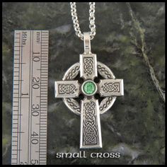 Willis Celtic Cross with Birthstone Nickel-free Spiritual Jewelry For May Birthstone, Green Symbolic Nickel-free Jewelry, Adjustable Sterling Silver May Birthstone Necklace, Adjustable Sterling Silver Necklace For May Birthstone, Adjustable Pendant Jewelry With May Birthstone, Adjustable May Birthstone Pendant Jewelry, May Birthstone Jewelry Pendant, Nickel-free Green Stainless Steel Jewelry, Adjustable Pendant Jewelry For May Birthstone