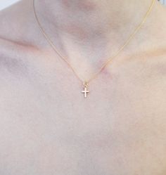 Reimagine cross jewelry with this delicate mini cross charm. The gold cross charm is available as a rose, yellow, or white gold cross charm so you can easily match the piece to your larger collection. Otherwise, bring this piece home as a stunning sterling silver cross charm to hang on your favorite charm bracelet or necklace chain. Beautiful Cross, Mini Cross, Religious Cross, Gold Cross Pendant, Mini Charm, Small Charms, Cross Jewelry, Sterling Silver Cross, Cross Charms