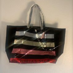 New With Tag Never Used Stylish & Gorgeous & Sparkly Victoria’s Secret Sequin Tote Bag Perfect For Day-To-Day & Casual Outings This Gorgeous Tote Bag Will Complete Your Stylish Look Victoria's Secret Black Rectangular Bag, Black Rectangular Victoria's Secret Bag, Victoria's Secret Red Bags For Everyday Use, Victoria's Secret Red Bag For Everyday Use, Victoria's Secret Red Shopping Bag, Trendy Victoria's Secret Black Shoulder Bag, Trendy Black Victoria's Secret Shoulder Bag, Trendy Victoria's Secret Black Bag, Victoria's Secret Rectangular Gift Bag