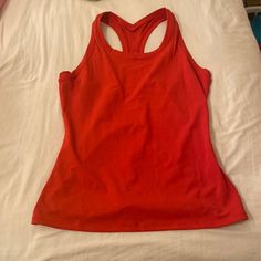 Cutest Lululemon Tank Top That Fits Like Swiftly! Never Worn! Size 8 But Fits Bigger! Cute Red Color Red Tank Top, Lululemon Swiftly, Lululemon Tank Top, Red Tank, Red Tank Tops, Lululemon Tank, Workout Tank Tops, Sorority, Red Color