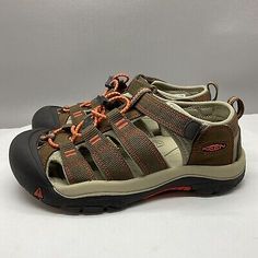 Keen Sandals Youth 3 Newport H2 Fisherman Hiking Water Shoes Brown 1018270  | eBay Modest Mom, Keen Sandals, Brown And Orange, Hiking Sandals, Shoes Brown, Water Shoes, Orange Brown, Newport, Wedge Sandals