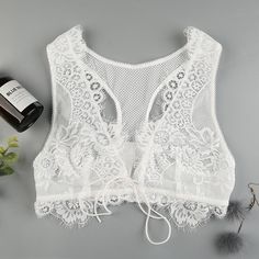 Women's Lace Soft Bra - Zorket Stretch Lace Bra For Summer, Summer Lace Stretch Bra, Summer Low-cut Bra With Lace Trim, Stretch Lace Beach Bra, Stretch Lace Trim Bra, Beach Stretch Lace Bra, Beach Lace Stretch Bra, Stretch Bra For Summer Party, White Bra-friendly Low-cut Top