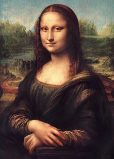 a painting of a woman with long hair and an expression on her face is shown