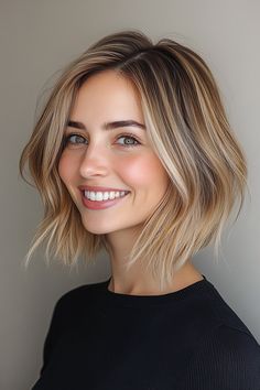 Thin Hair Bob Cut, Long Bob Thin Hair, Fine Thin Hair Haircuts, Ice Blonde Highlights, Bob Hairstyles For Thin Hair, Thin Hair Bob, Wispy Bob, Thin Short Hair, Blonde Brown Eyes