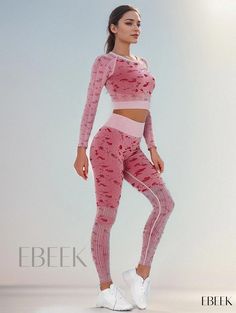 Ebeek - Womens Activewear Set: High-Performance 3-Piece Yoga Sports Bundle - Rapid Dry, Breathable Knit Slim Yoga Top, Hollow Back Tank Top, and High-Waisted Running Leggings Athleisure Compression Set With Long Sleeves, High Stretch Long Sleeve Sportswear Set, Fitted Long Sleeve Sports Sets, Functional Moisture-wicking Stretch Sets, Seamless High Stretch Sportswear Sets, High Stretch Long Sleeve Gym Sets, Compression Long Sleeve Workout Sets, Casual Seamless Gym Sets, Casual Seamless Sports Sets