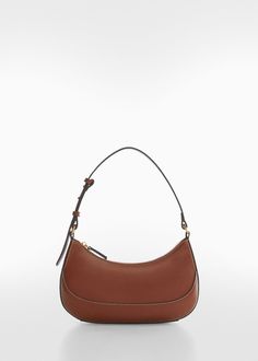 Oval short handle bag - Women | Mango USA Mango Bag, Oval Bag, Mango Bags, Modern Handbag, Best Gift For Wife, Thrift Inspo, Bag Trends, Cute Bags, Small Purse