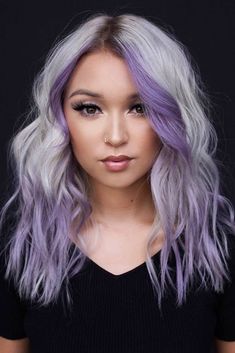 Glorious Lavender Hair Color To Embrace The Trend Of Now ★ Sassy Haircuts Medium Choppy Layers, Pinkish Hair, Hair Wishlist, Stylish Hair Colors, Lavender Hair Colors, Funky Hair, Awesome Makeup, Hair 101