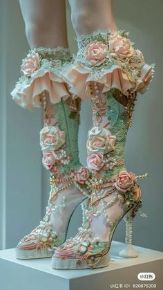 Whimsical Shoes, Fairy Shoes, Trendy Heels, Heels Fashion, Fancy Shoes, Fairytale Dress, Fashion Design Drawings, Fashion Inspiration Design, Fantasy Dress