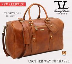 Polished calf-skin leather travel bag with front pocket  #tuscanyleather Luxury Leather Backpack For Travel In Cognac, Luxury Leather Backpack With Leather Trim For Travel, Luxury Cognac Leather Backpack For Travel, Luxury Cognac Leather Travel Backpack, Luxury Leather Luggage With Adjustable Strap, Luxury Travel Luggage With Leather Backing, Leather Luggage With Adjustable Strap For Business Trips, Travel Leather Backpack In Cognac With Leather Handles, Cognac Leather Backpack With Leather Handles For Travel