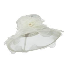 Pleated Ruffle Organza HatMade of 100% polyester.ONE SIZE fits most with size adjustable string inside, fitting up to 7 1/4.Inner satin hatband.Adult/Female.Crown measures 4 inches deep.Brim measures 5 inches wide.Hand wash only.Imported. Solid in color, pleated trim fancy organza hat for ladies.Crown of hat is accented with a big flower decorative hat band.Plastic wired downturned brim.Pleated trim along the edge of brim.Ruffles accented brim.Our woman's fancy organza hat is excellent for outdo Dressy Hats, Summer 16, Big Flowers, Hat Band, Other Colors, Garden Party, Different Colors, Hand Wash, Crown